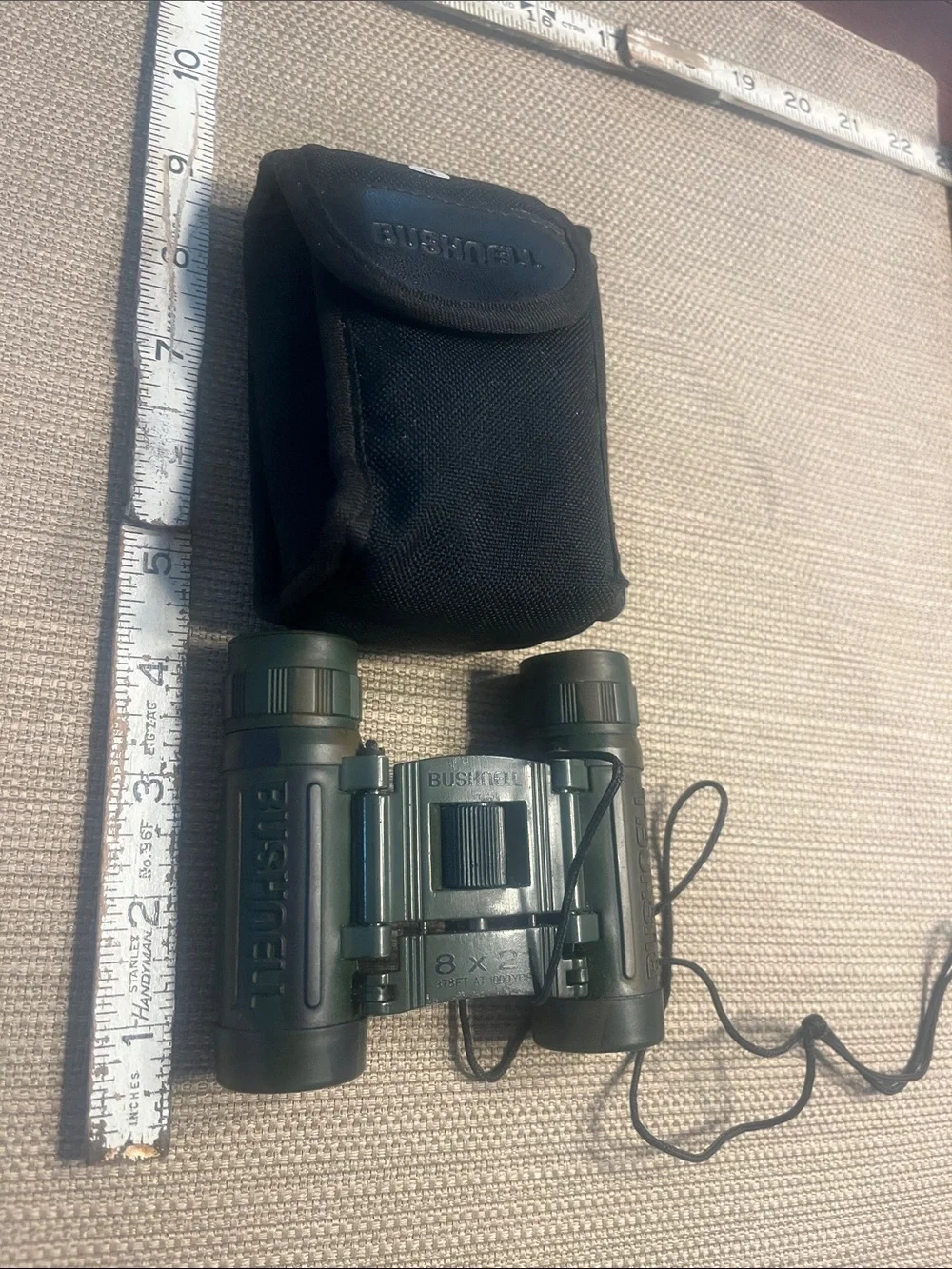 8y  Get this FEER. With any purchase over $20.  Bushnell 8x21 Compact Binoculars